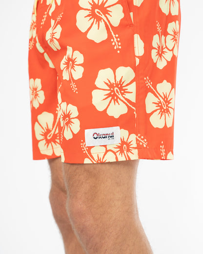 Mens Duo Swimshort - Stretch - Lemon Flame