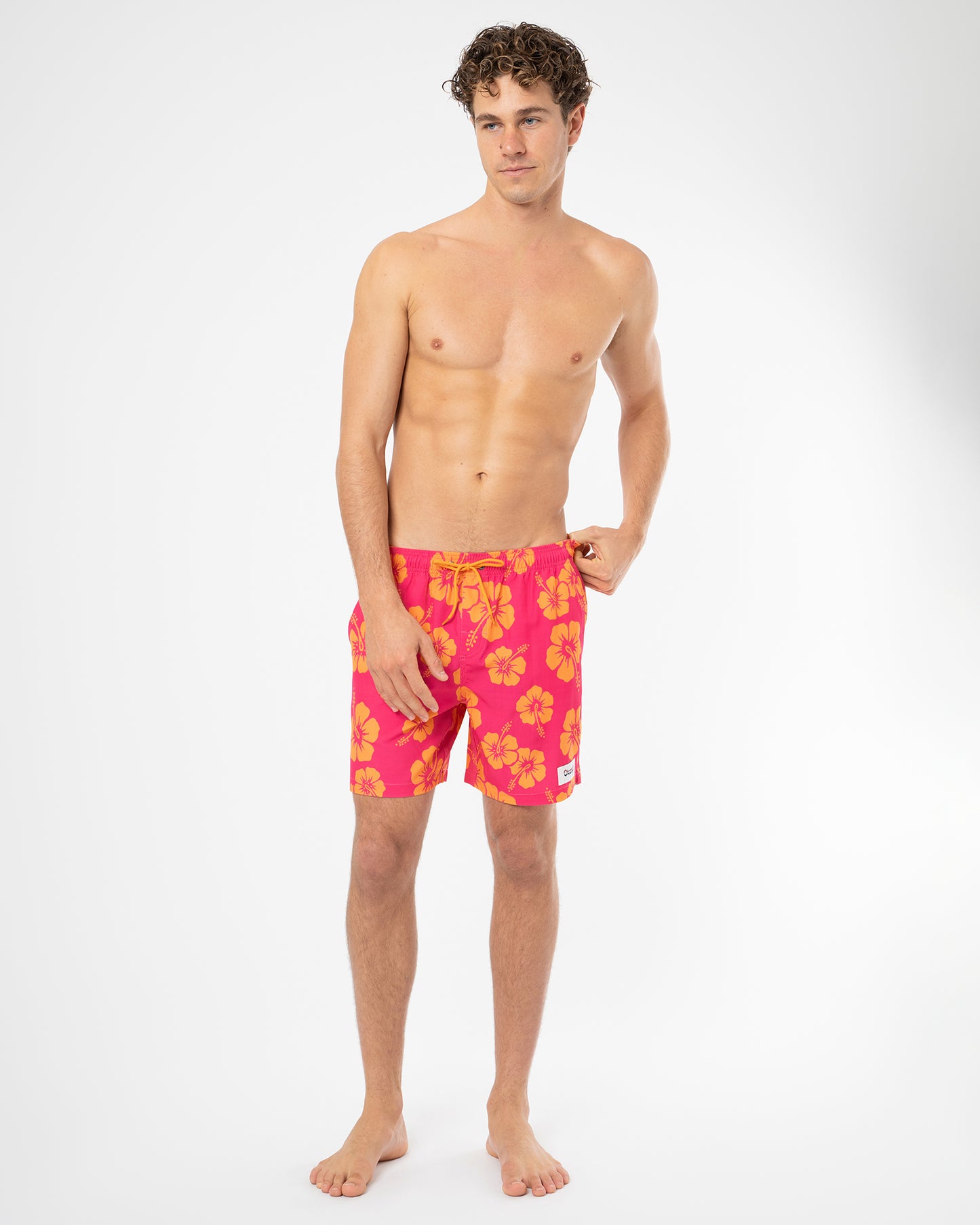 Mens Duo Swimshort - Stretch - Melon Pink