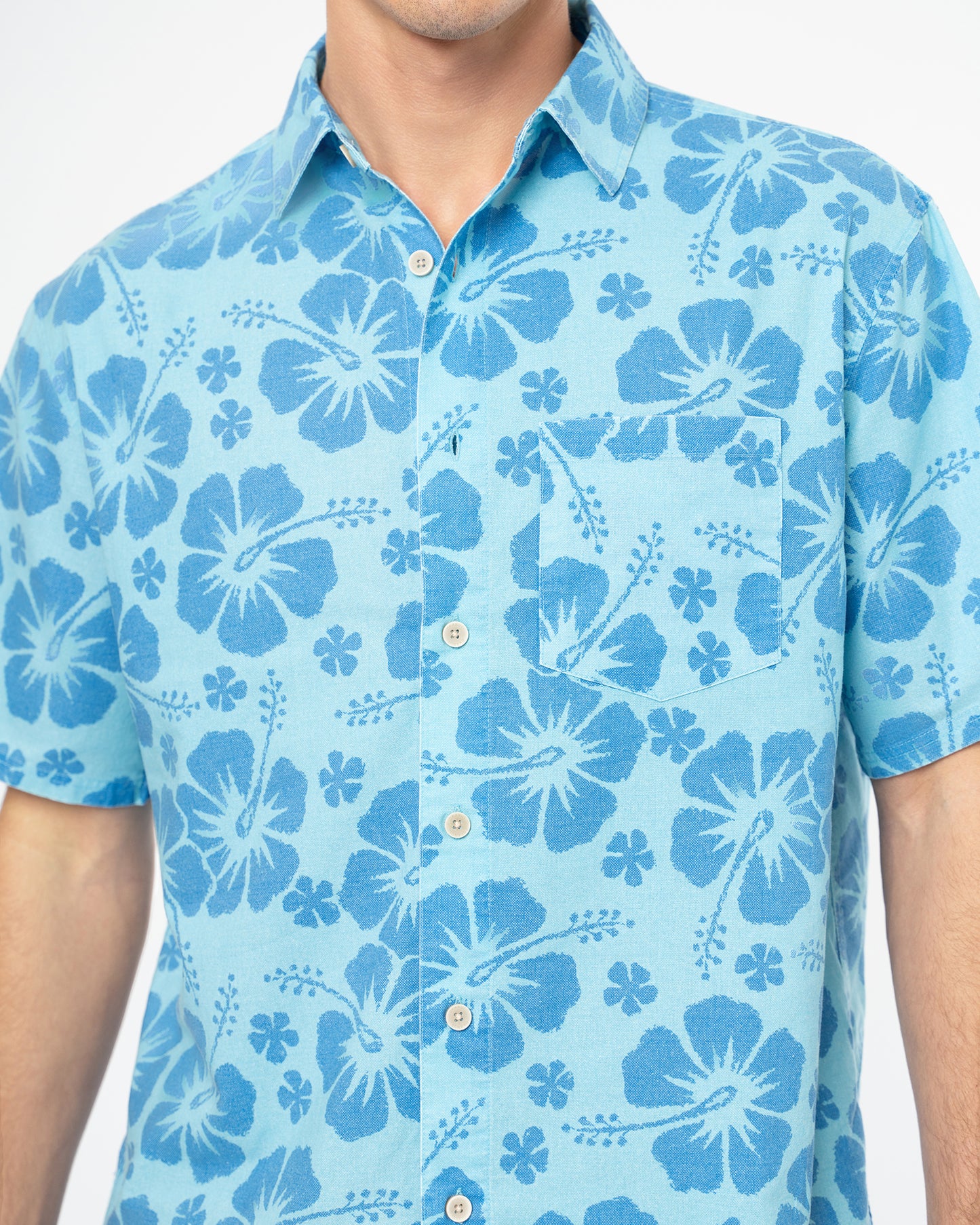 Mens Paradise SS Shirt - Malibu Mist
