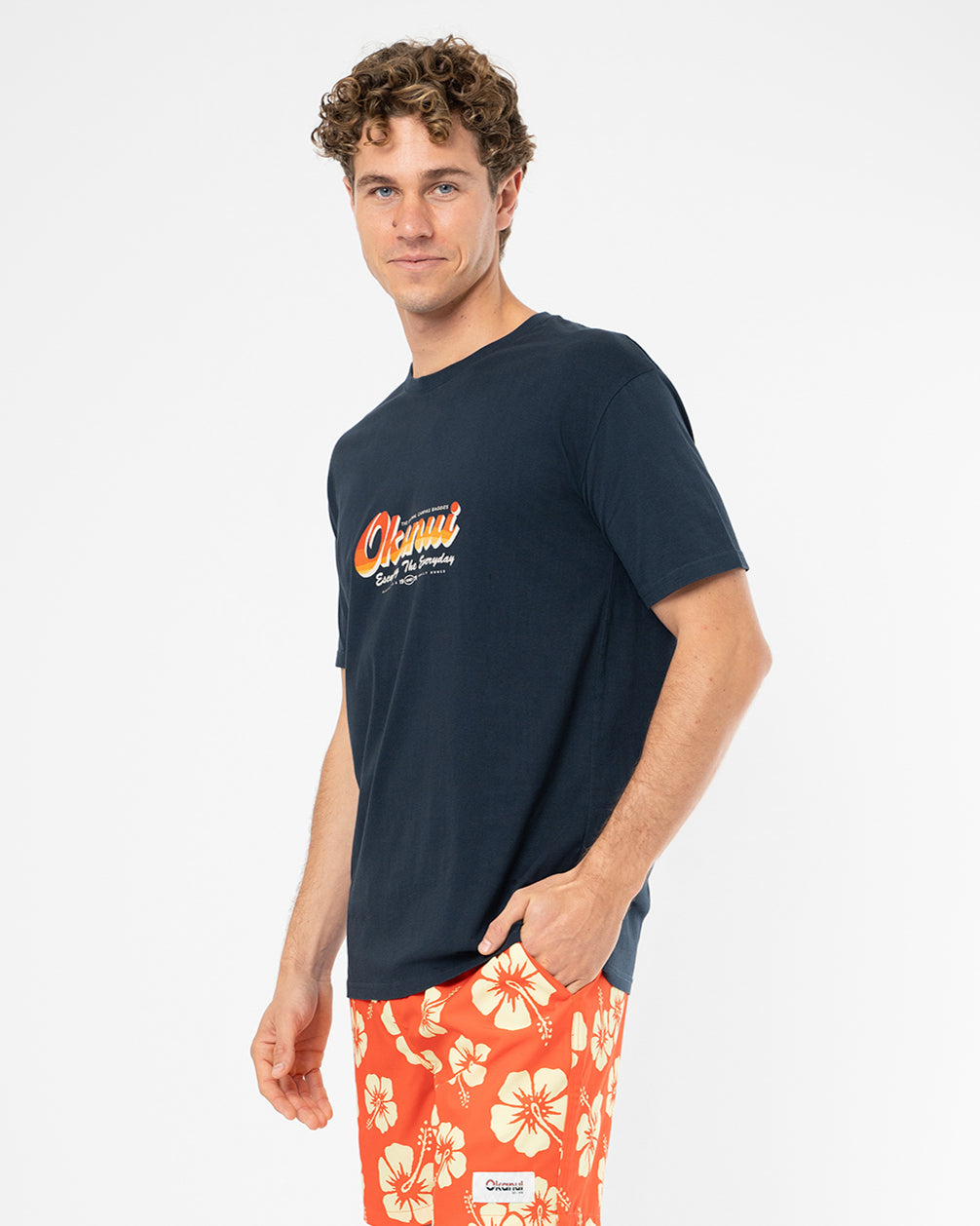 Mens Rolling T'Shirt - Navy