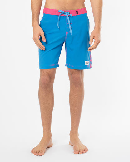 Mens Sidewinder Boardrider Boardshort  - Way Back When Blue Pink