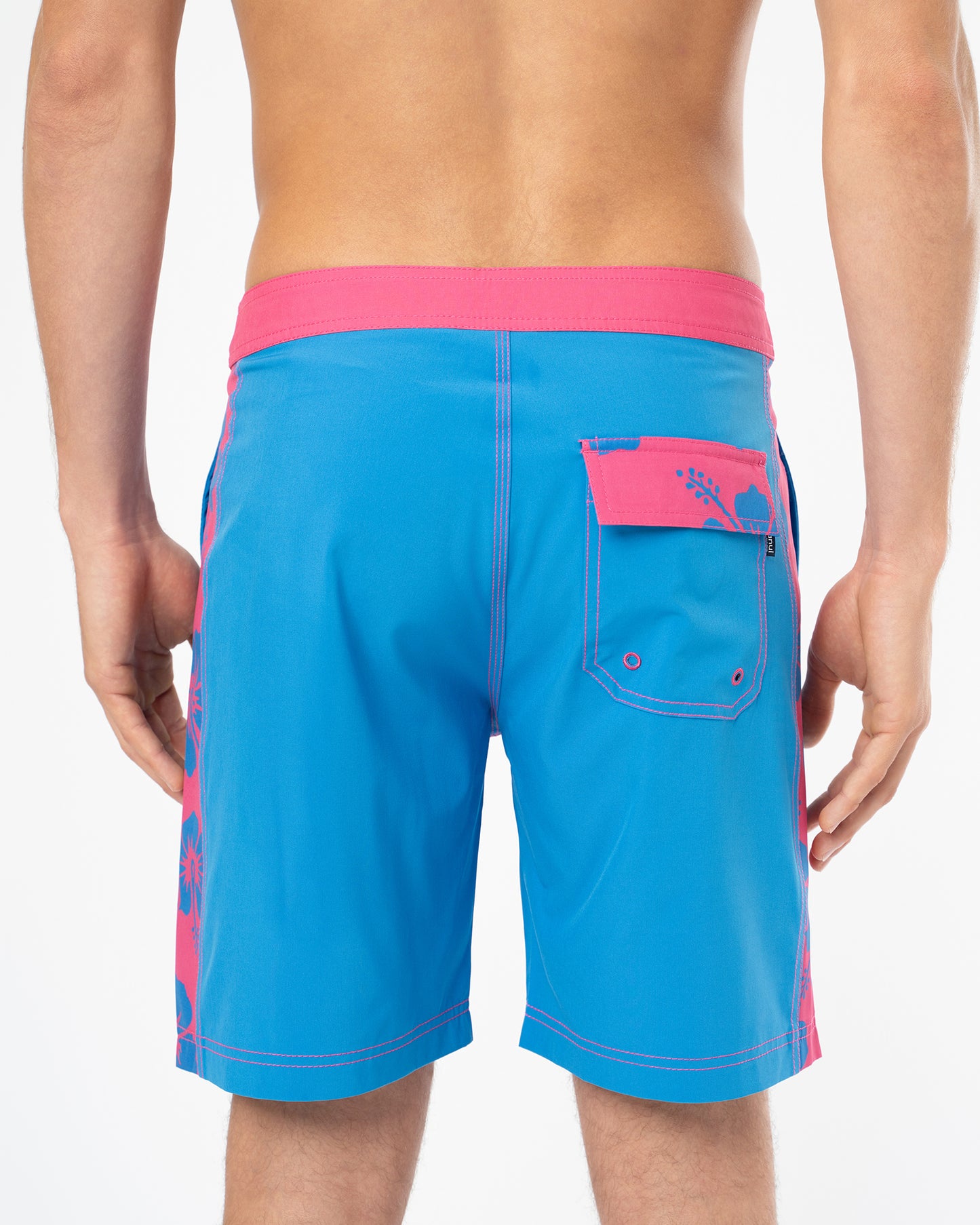 Mens Sidewinder Boardrider Boardshort  - Way Back When Blue Pink