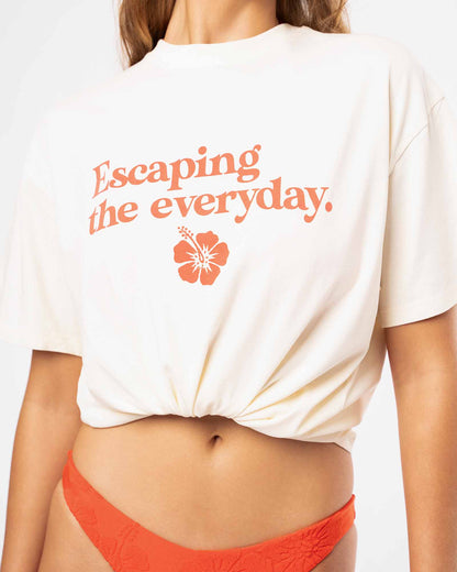 Boyfriend Escape T'Shirt - Butter Cream