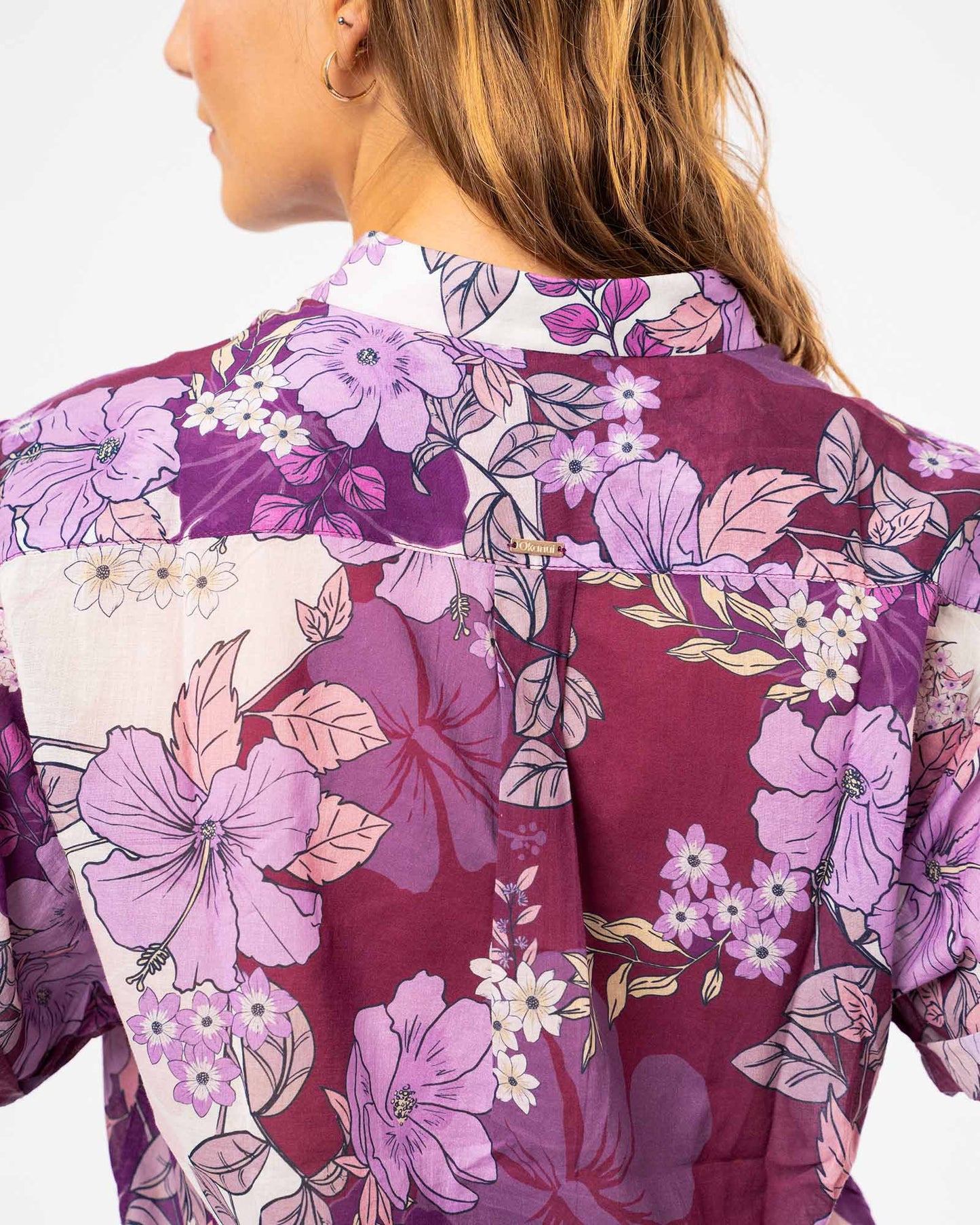 Dahlia SS Shirt - Berry Fields