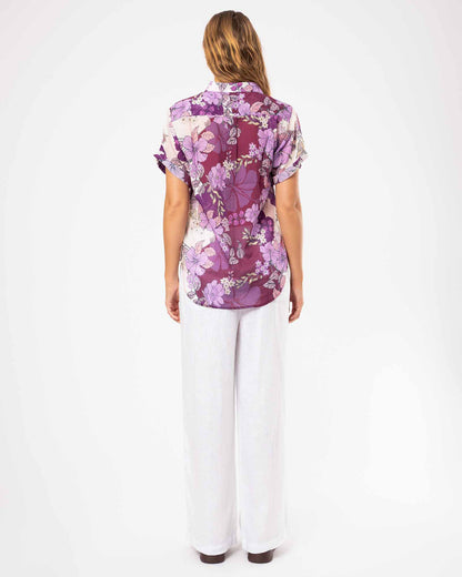 Dahlia SS Shirt - Berry Fields