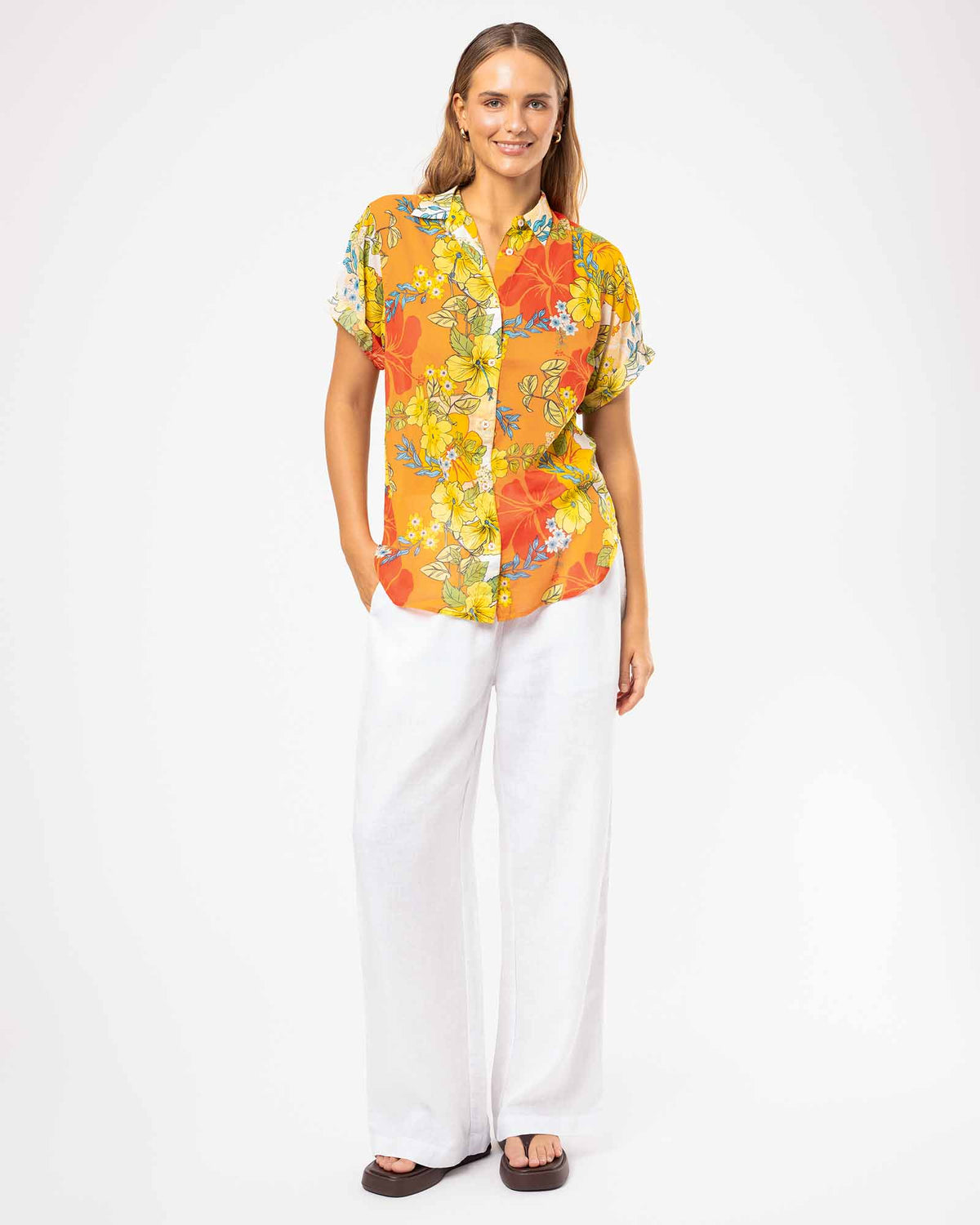 Dahlia SS Shirt - Honeybloom
