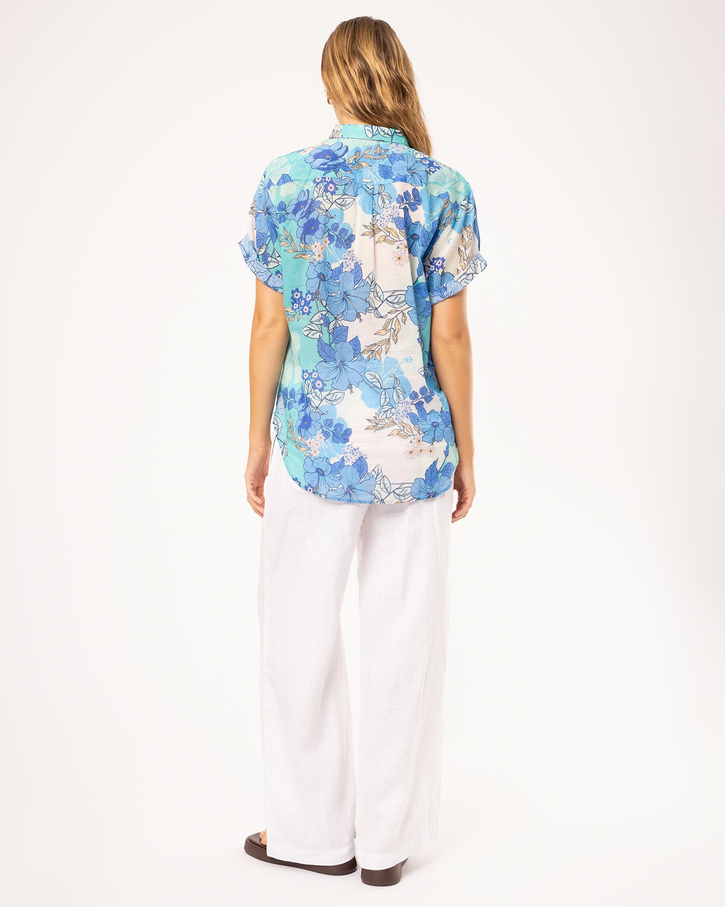 Dahlia SS Shirt - Malibu Fields