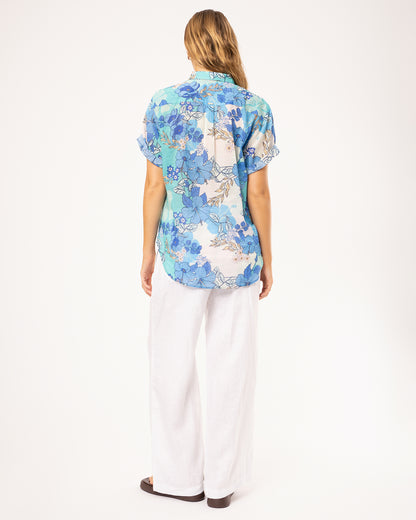 Dahlia SS Shirt - Malibu Fields
