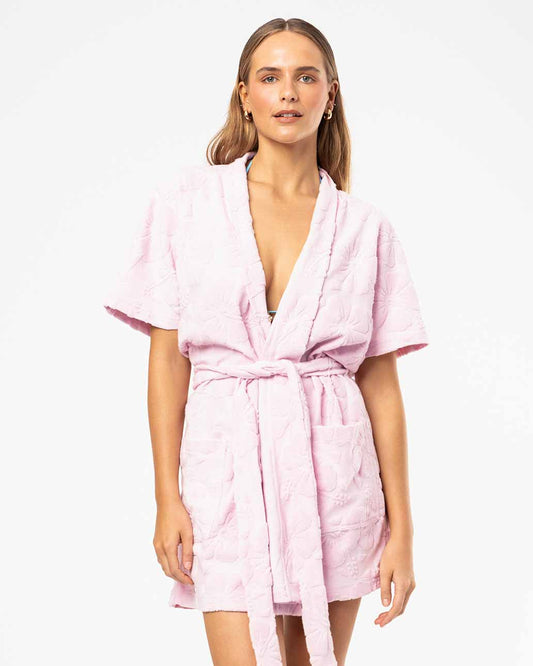 Dawn Terry Robe - Hibiscus Pale Pink