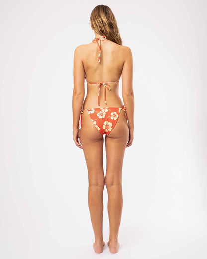 Poseidon Reversible Sliding Tri Bikini Top - Lemon Flame