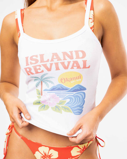 Womens Retro Tank - White