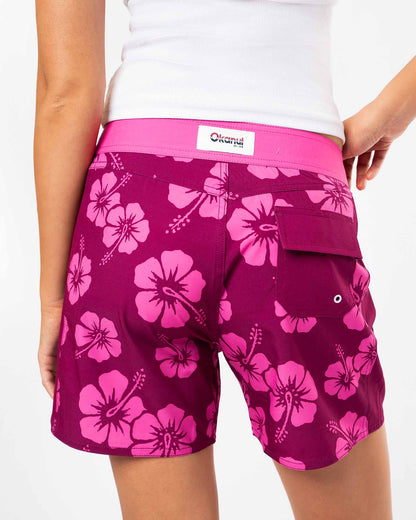 These Days Mid Length Boardshort -Berry Lilac