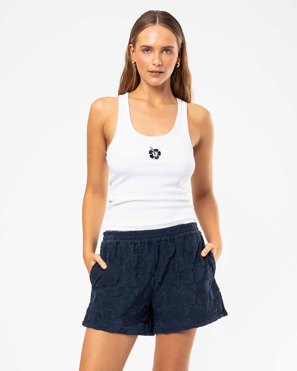 Womens Weekend Terry Short - Navy