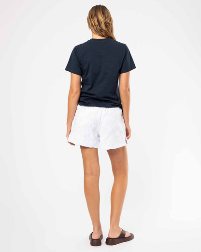 Womens Weekend Terry Short - White