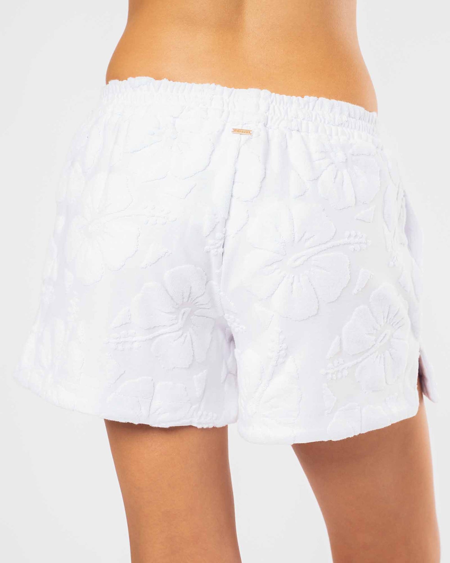 Womens Weekend Terry Short - White