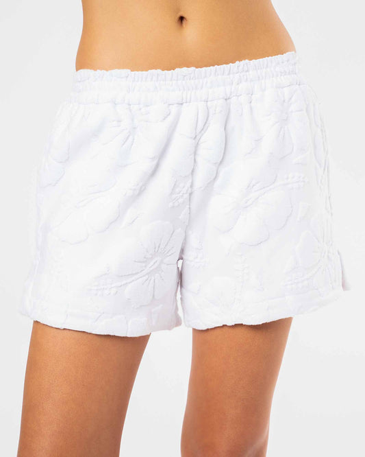 Womens Weekend Terry Short - White