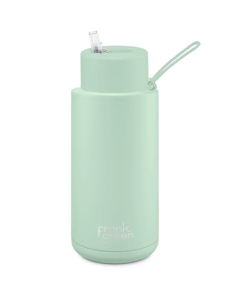 Frank Green - Drink Bottle - 34 oz - Reusable Bottle - Mint Gelato