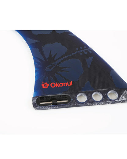 Longboard Fin - FCS X Okanui - Navy - 9 Inch