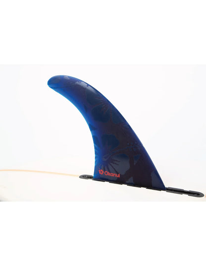 Longboard Fin - FCS X Okanui - Navy - 9 Inch