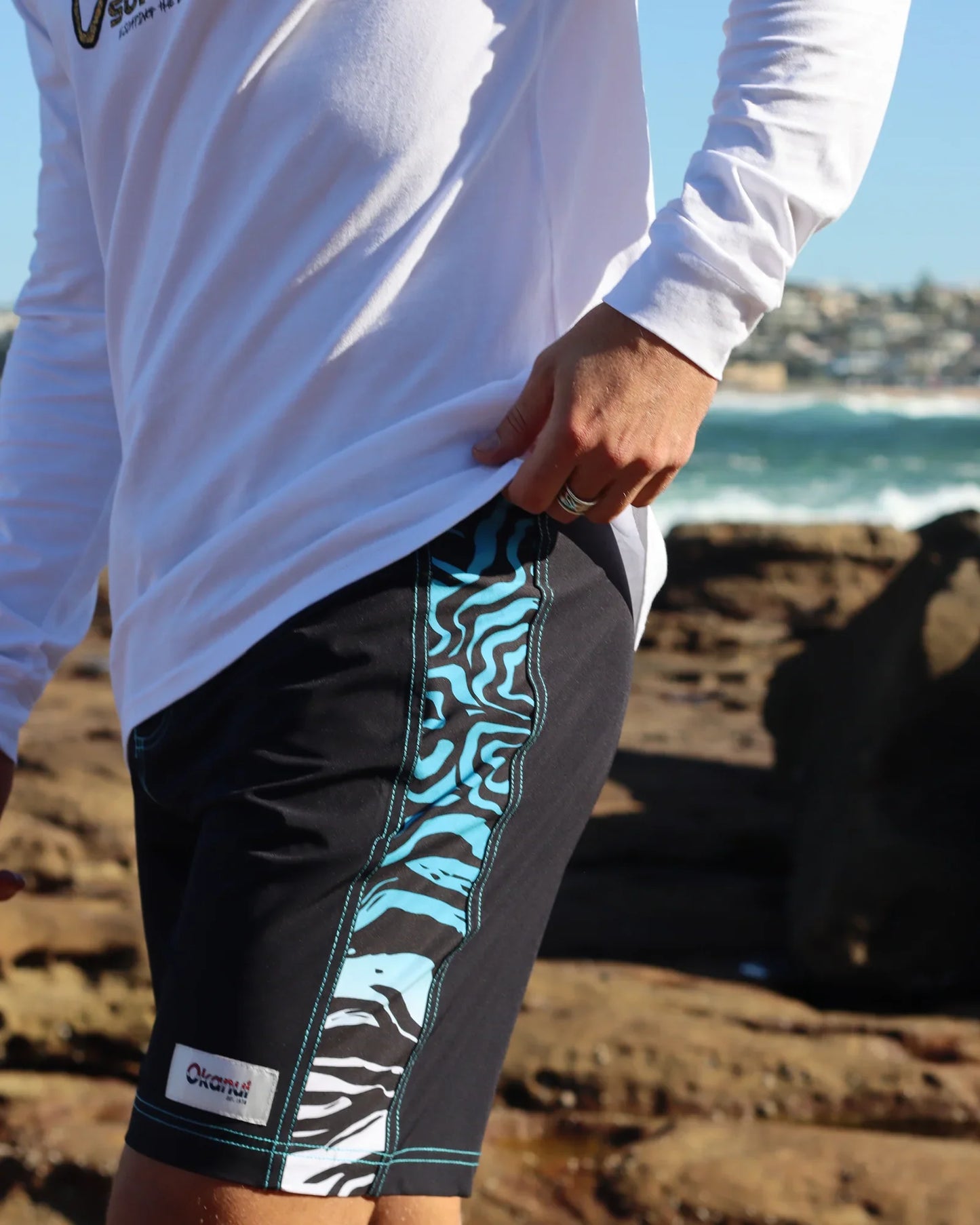 Mens - Boardrider Boardshort - Whirlpool - Black