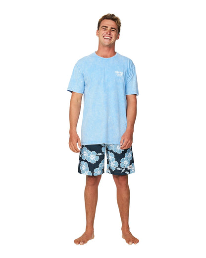Mens - Boardrider Boardshort - Way Back when - Black Sky