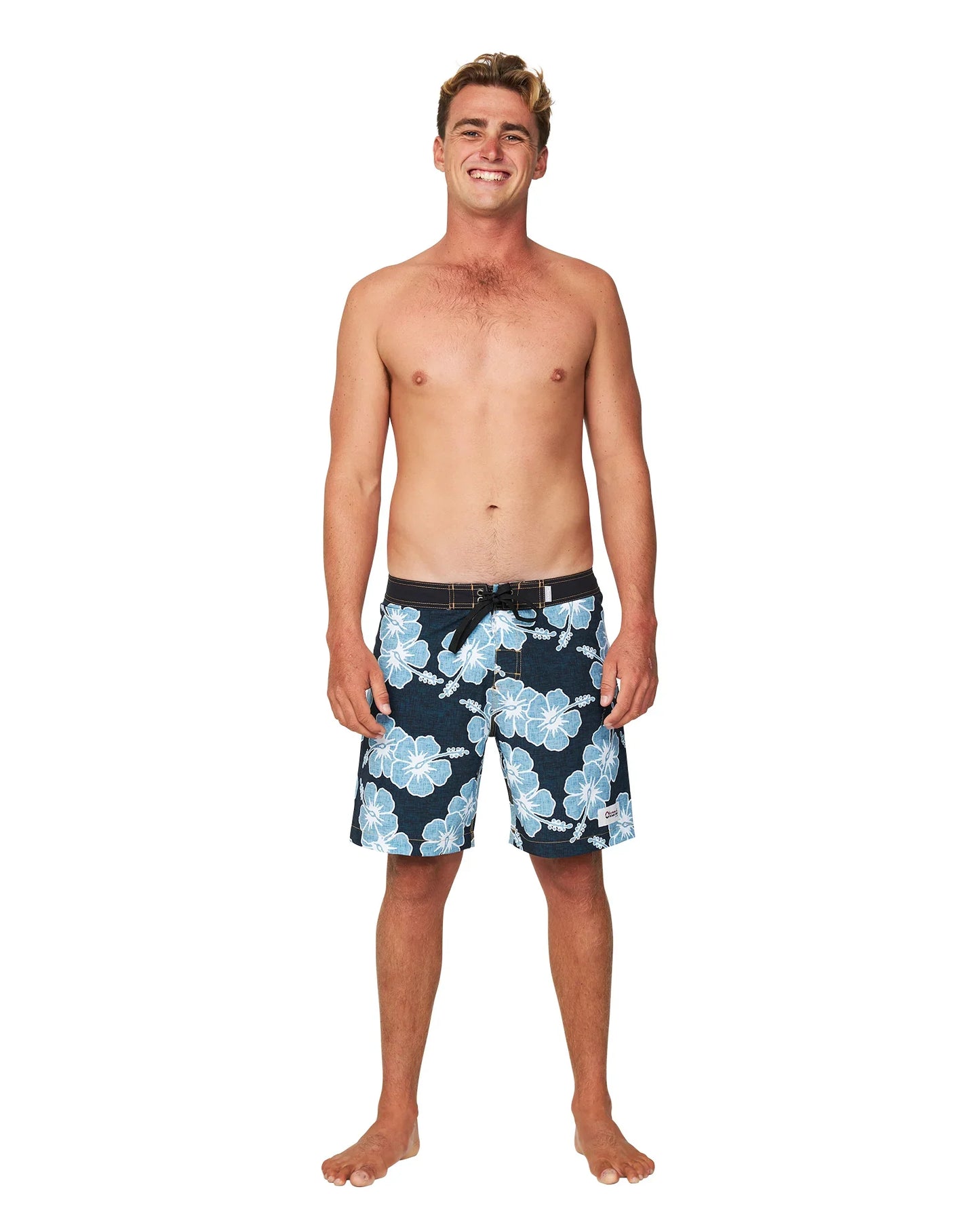 Mens - Boardrider Boardshort - Way Back when - Black Sky