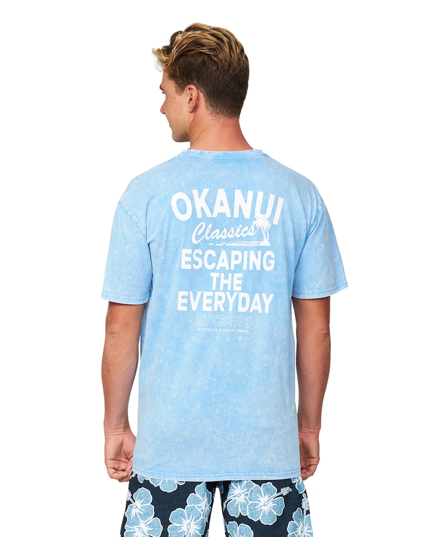 Mens - T-Shirt - Overhead - Rinse Blue