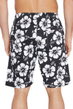 Mens - Classic Shorts - Hibiscus Black