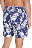 Mens - Classic Short Shorts - Pineapples Navy - Australian Made