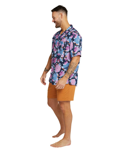 Mens - Aloha Shirt - Fleetwood - Navy Multi