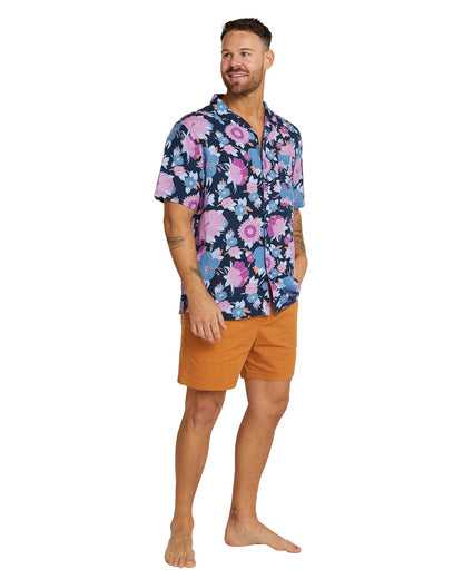 Mens - Aloha Shirt - Fleetwood - Navy Multi