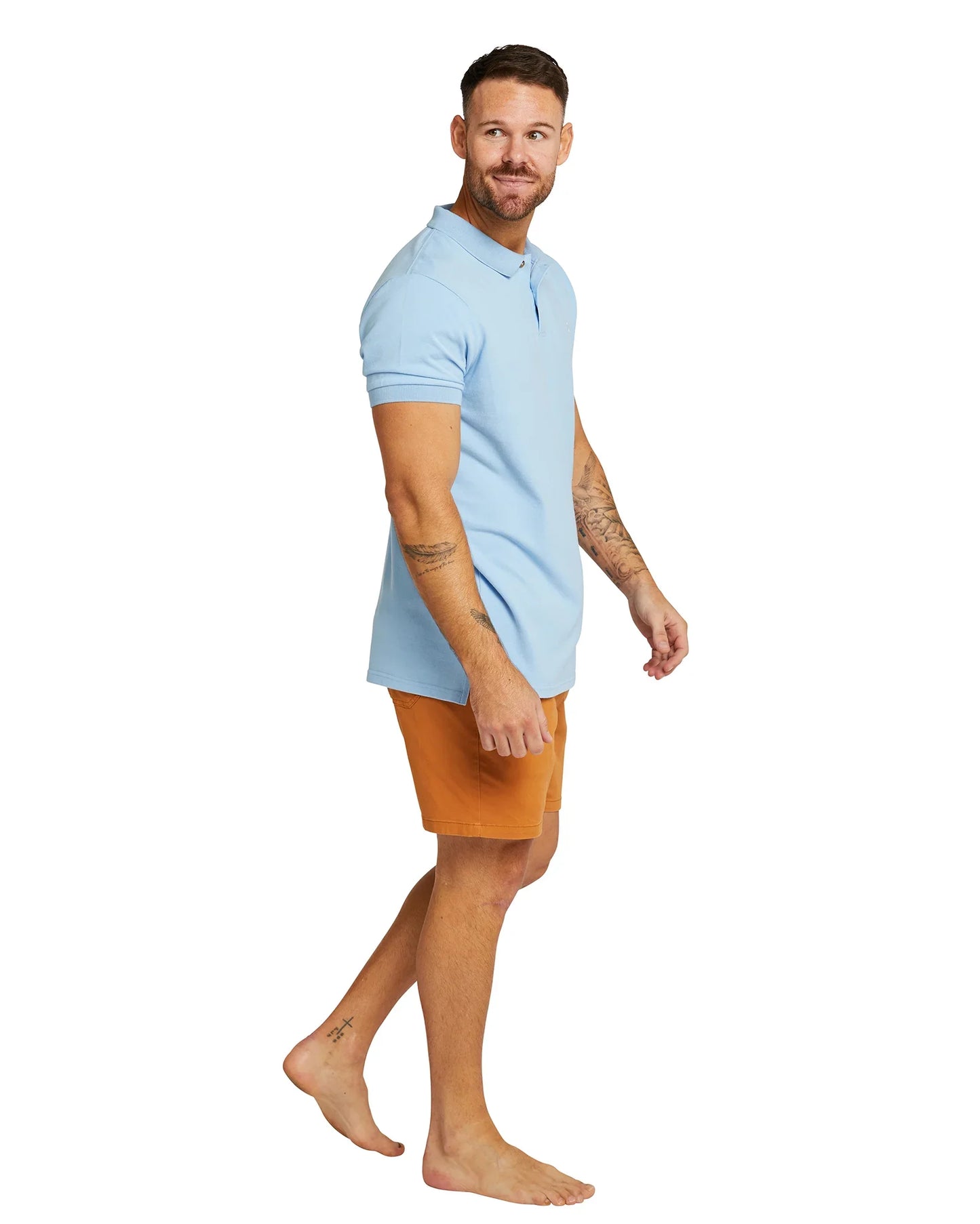 Mens - Polo Shirt - Classic - Ice Blue