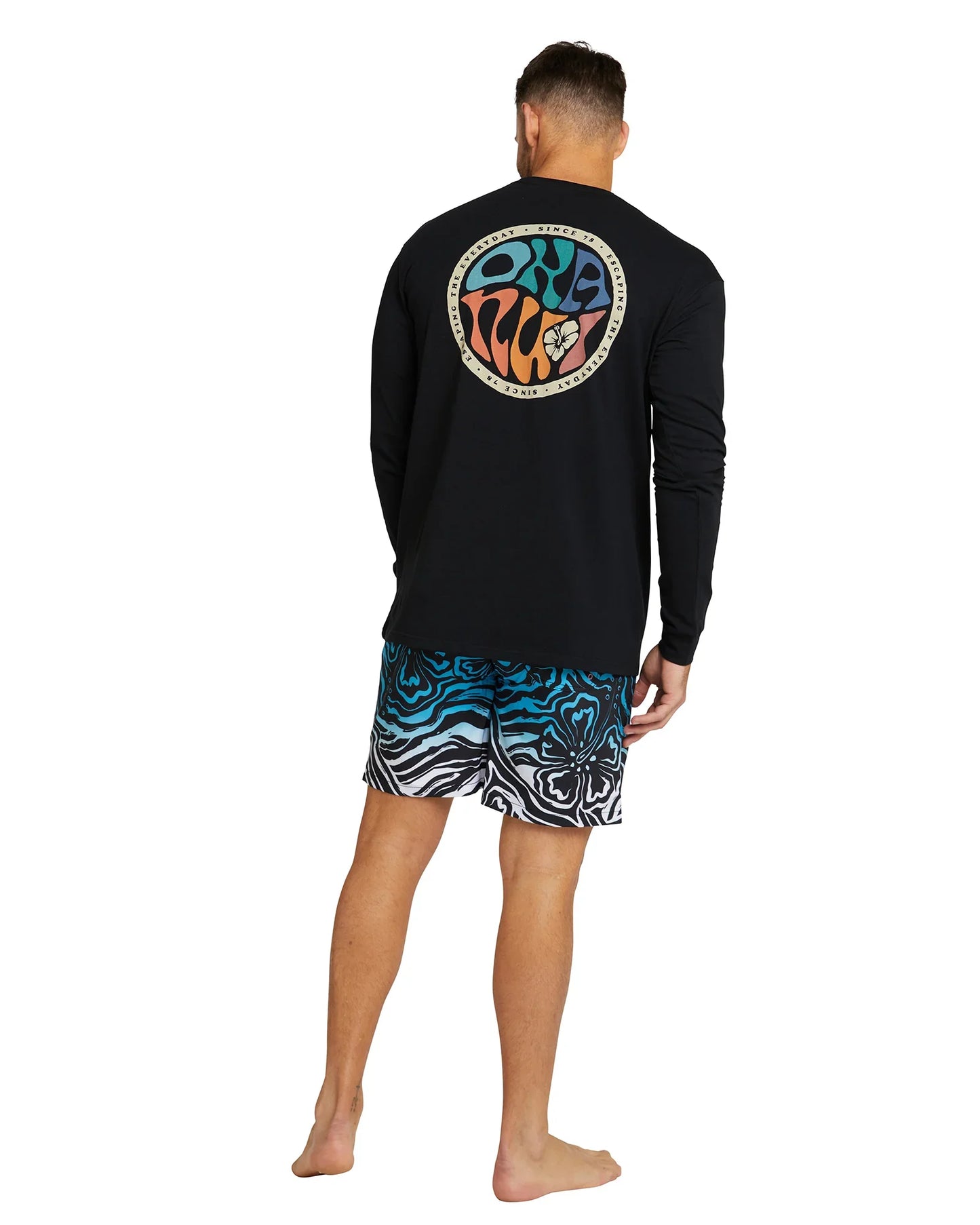 Mens - Stretch Swim Short - Whirlpool - Blue/ Black
