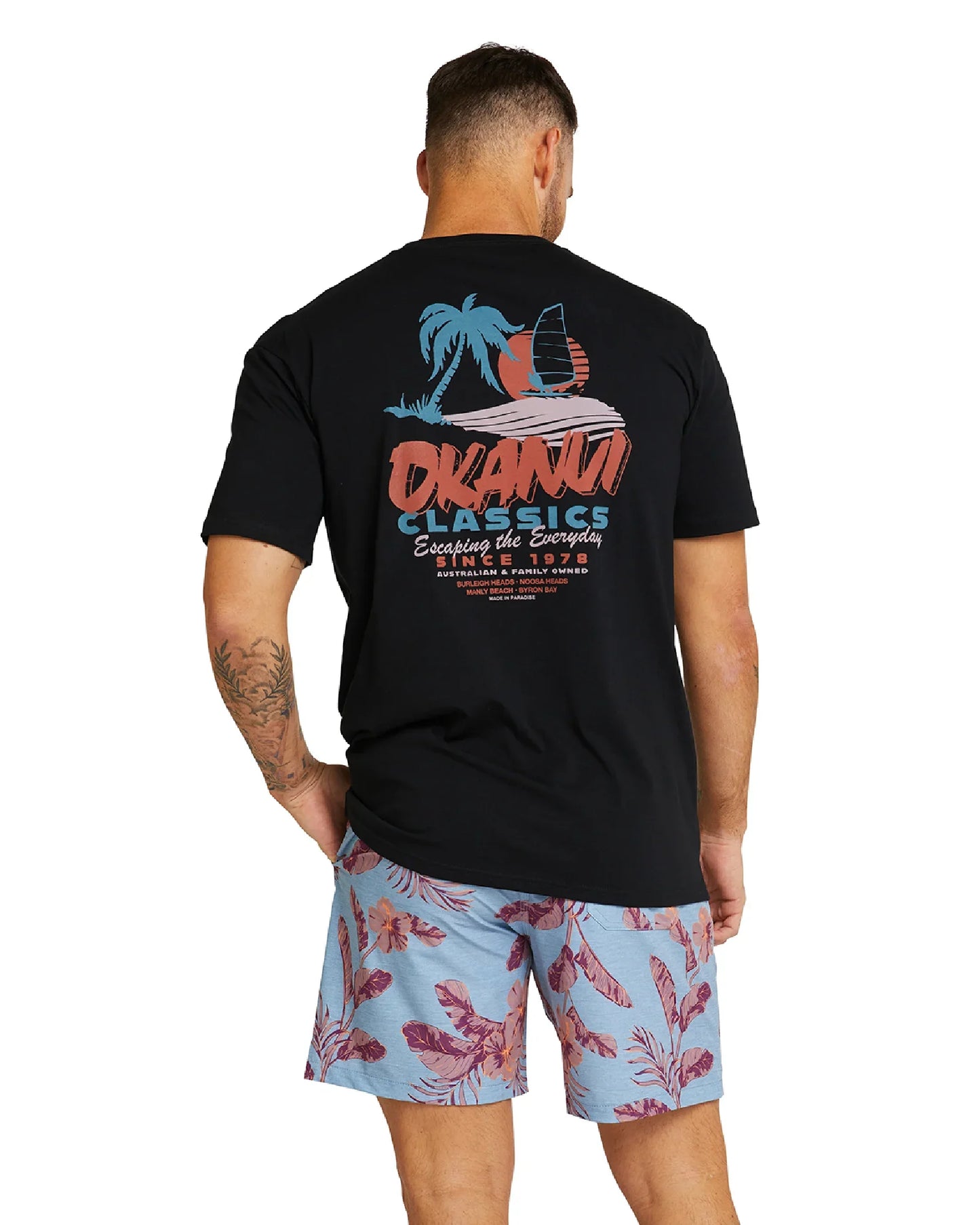 Mens -  T-Shirt  - Horizons - Black