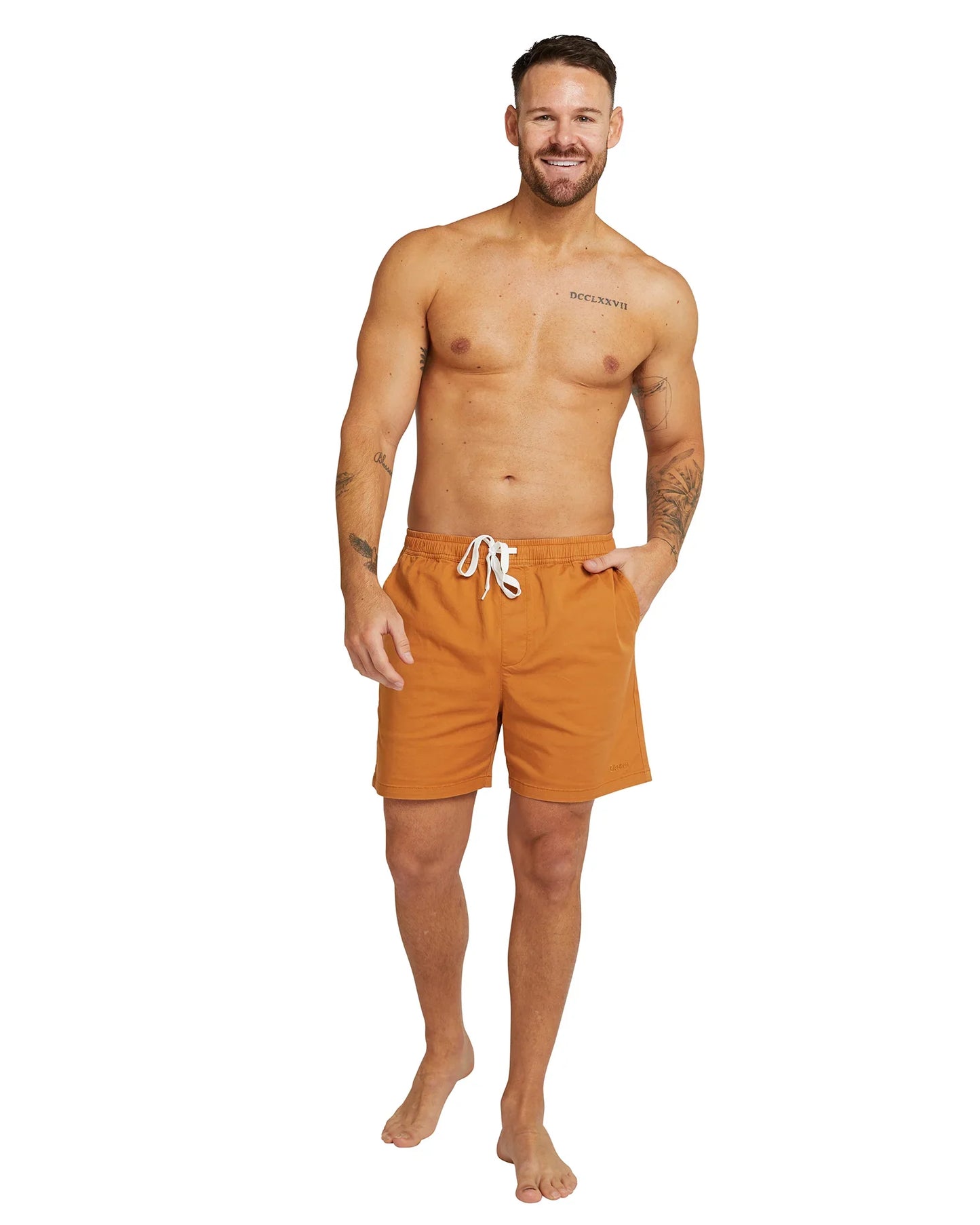 Mens - Walk Short - Castaway - Mustard