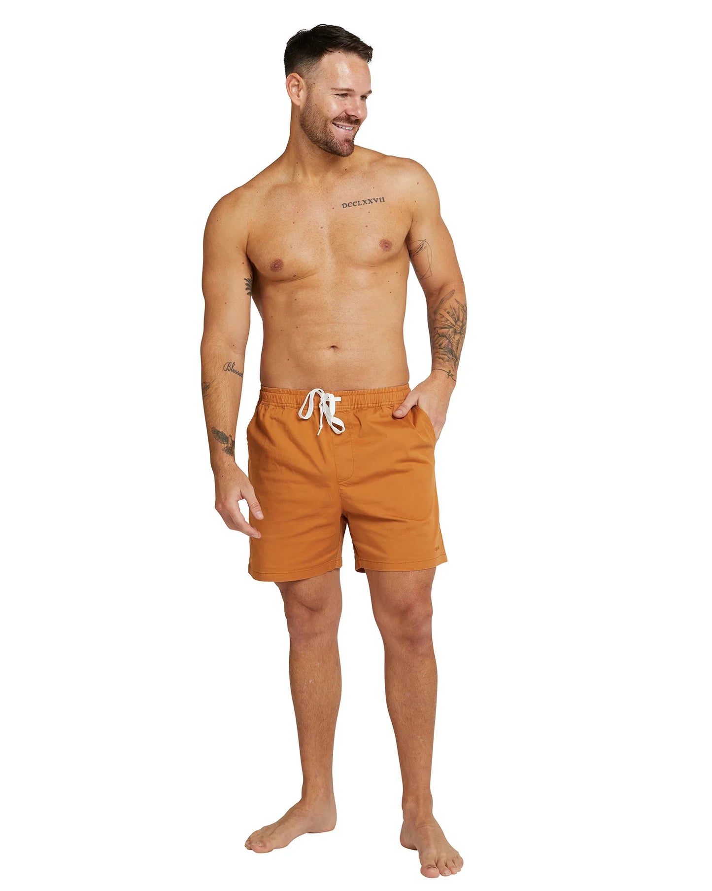 Mens - Walk Short - Castaway - Mustard