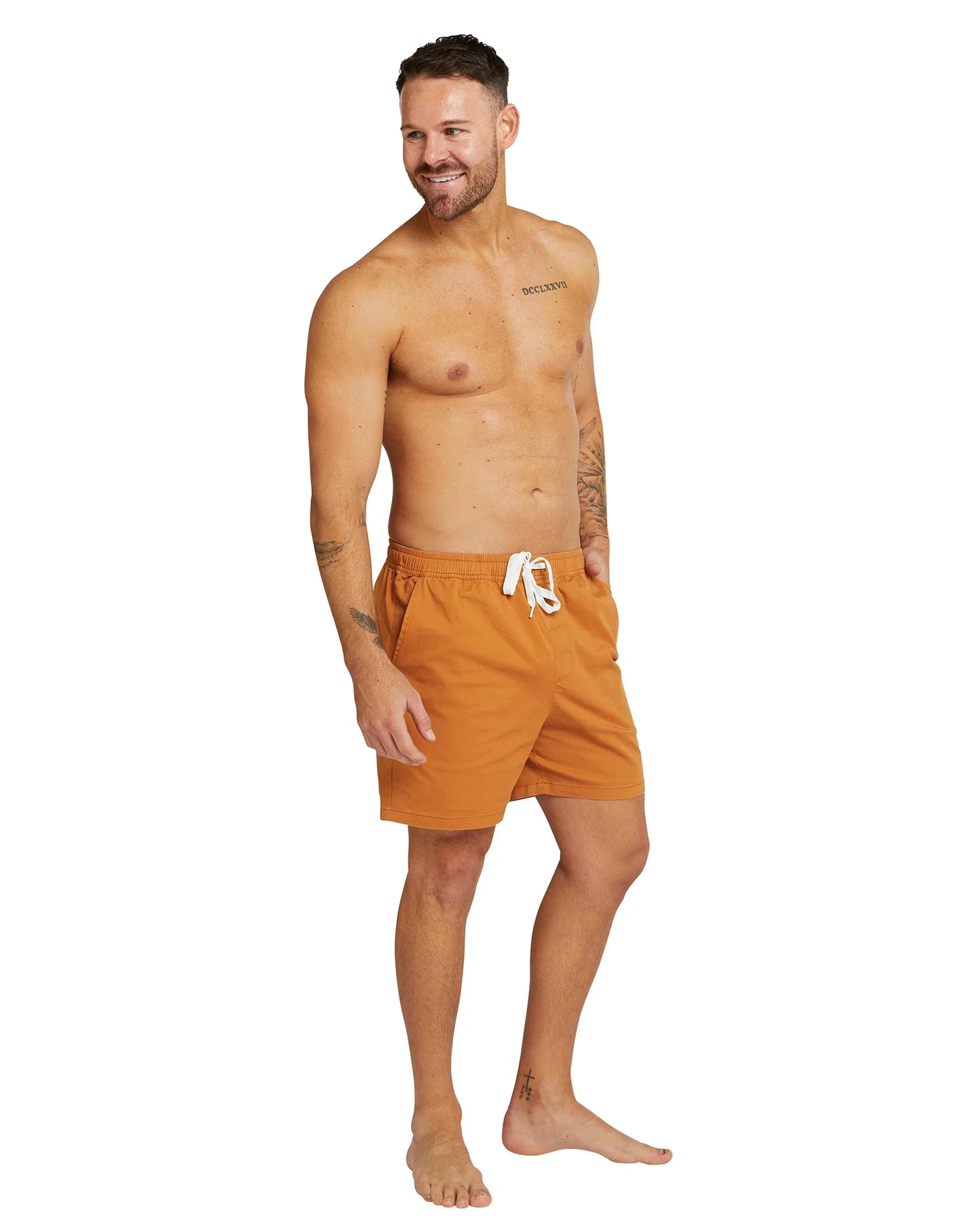 Mens - Walk Short - Castaway - Mustard