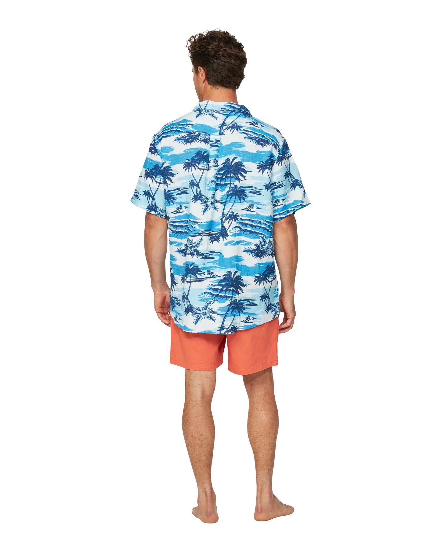 Mens - Aloha Shirt - Sun Daze - Blue