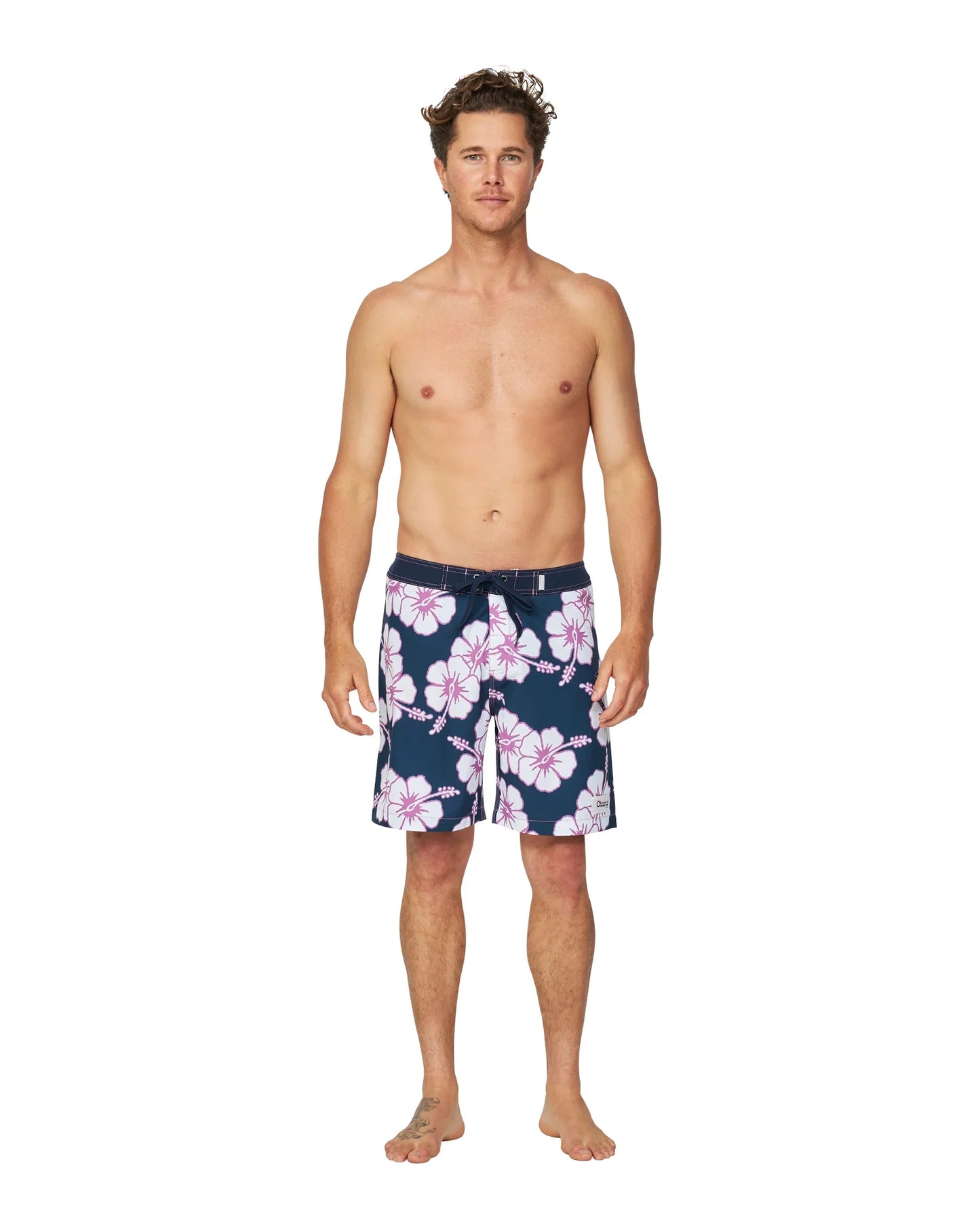 Mens - Boardrider Boardshort - Way Back When - Navy Purple