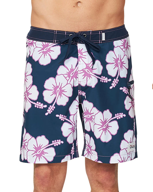 Mens - Boardrider Boardshort - Way Back When - Navy Purple