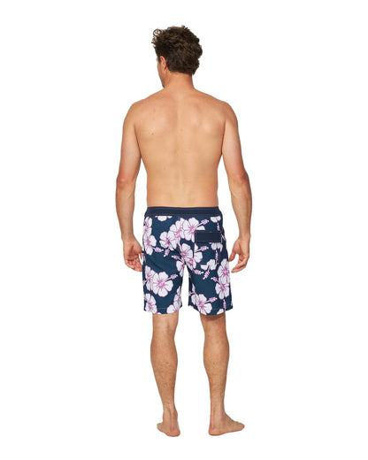 Mens - Boardrider Boardshort - Way Back When - Navy Purple