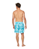 Mens - Swim Short - Hibiscus Aqua