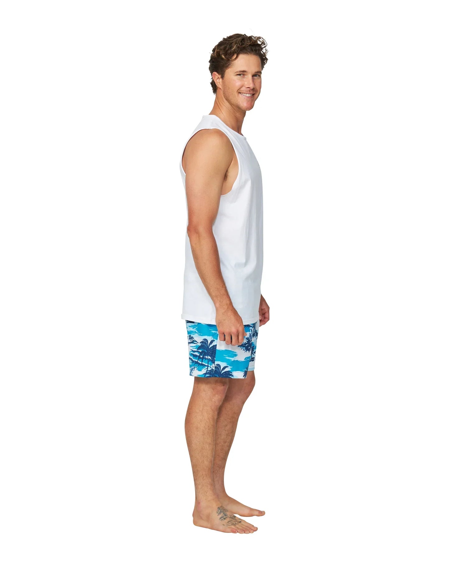 Mens - Tank - Ripple - White