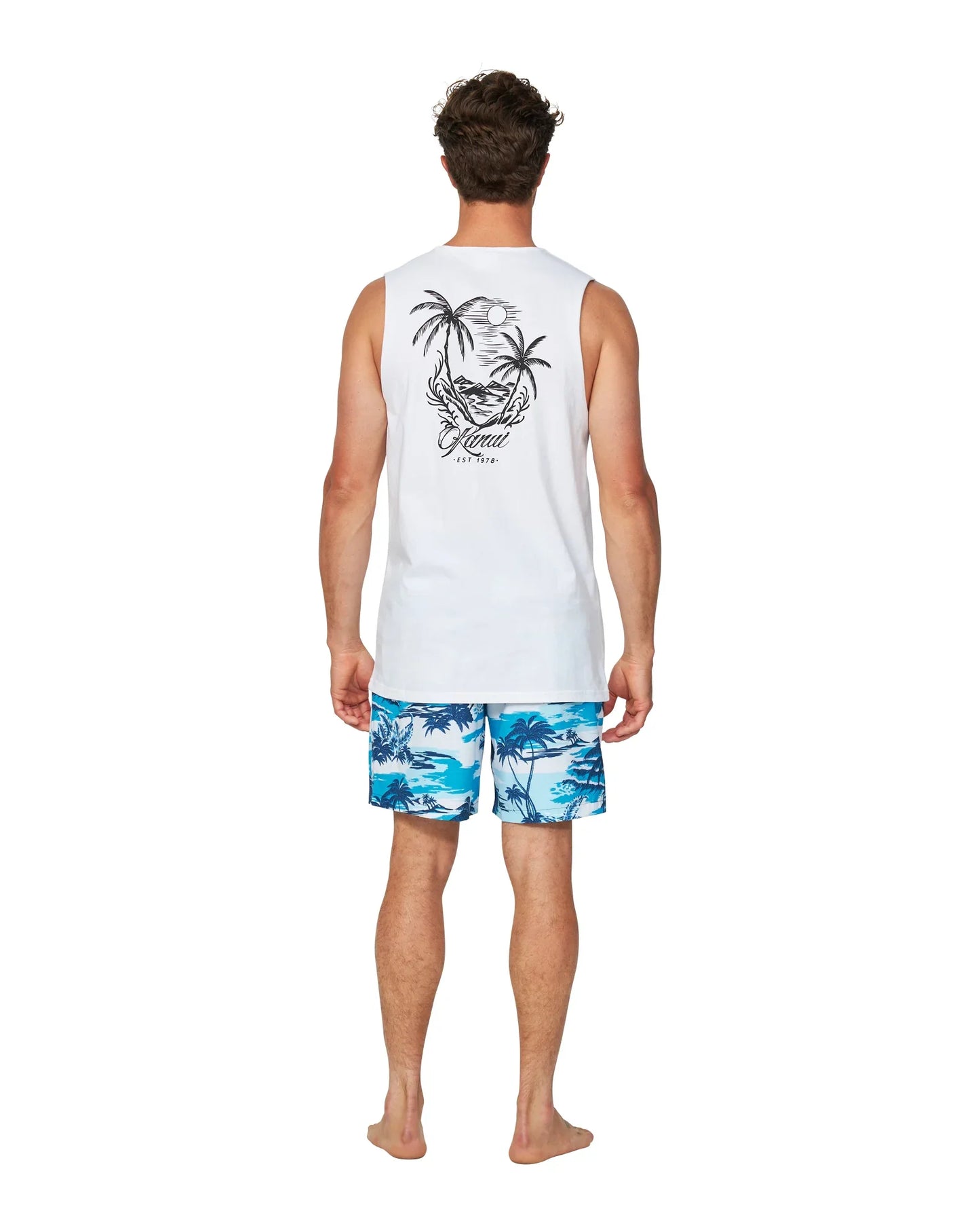 Mens - Tank - Ripple - White