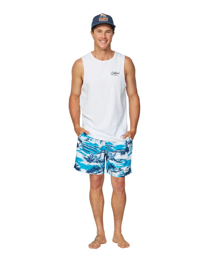 Mens - Tank - Ripple - White