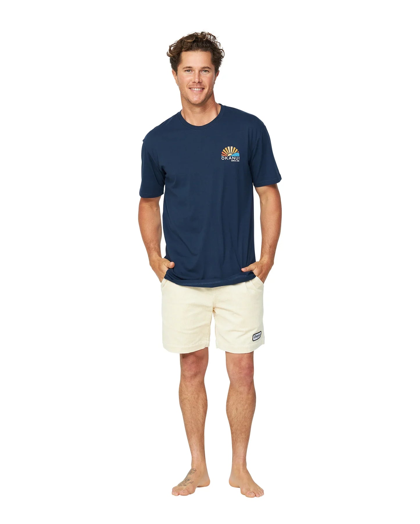 Mens - T-Shirt - Rising Sun - Navy