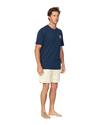 Mens - T-Shirt - Rising Sun - Navy