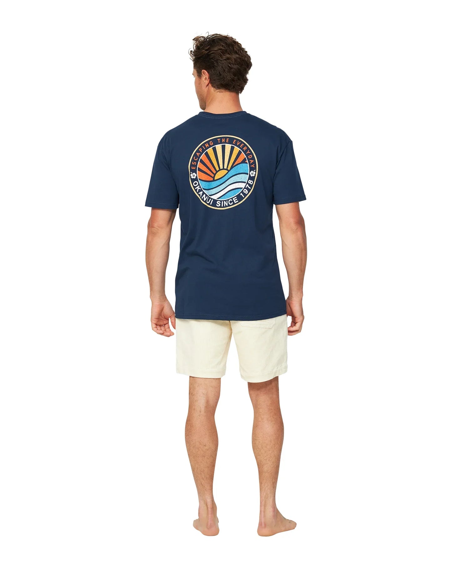 Mens - T-Shirt - Rising Sun - Navy