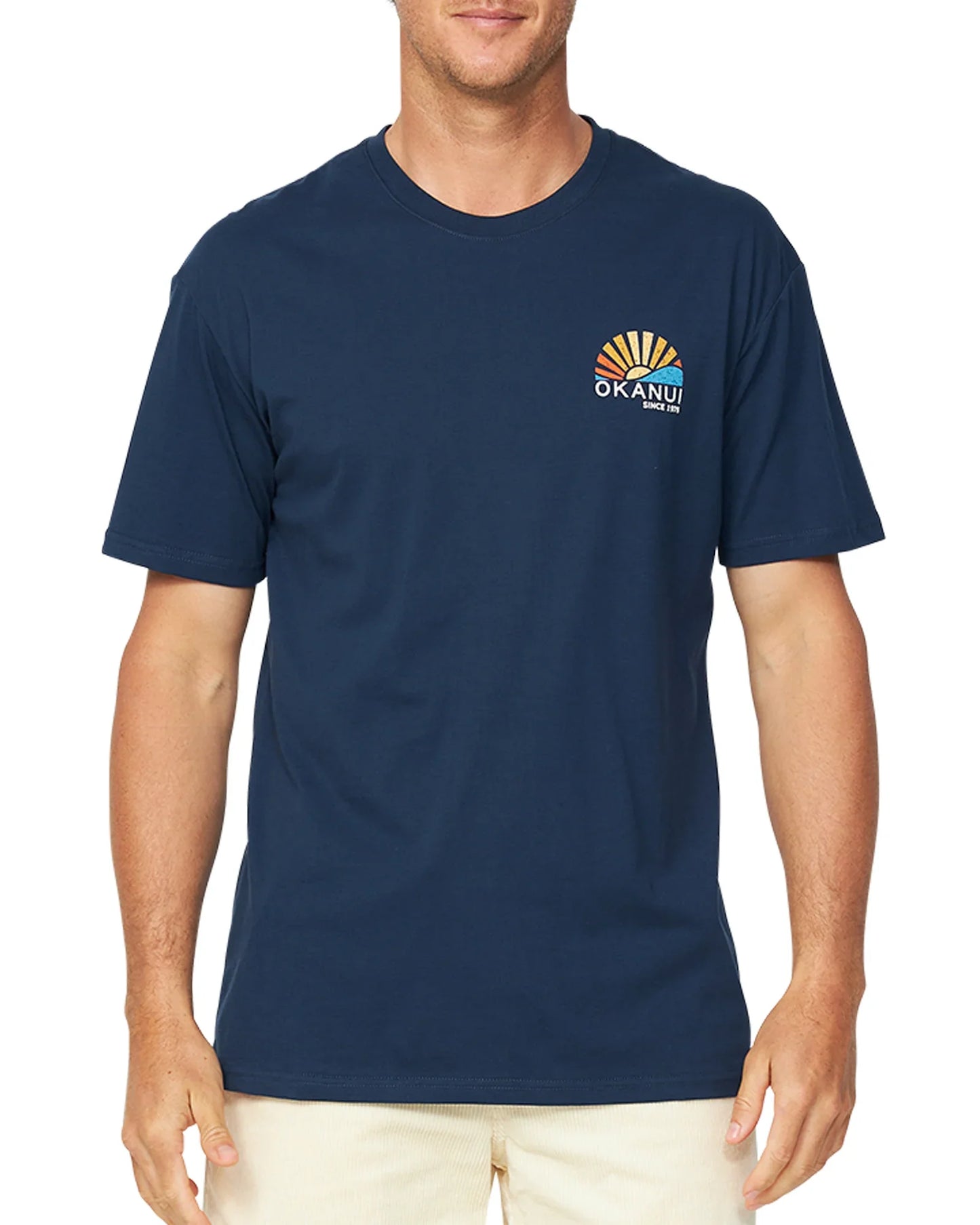 Mens - T-Shirt - Rising Sun - Navy