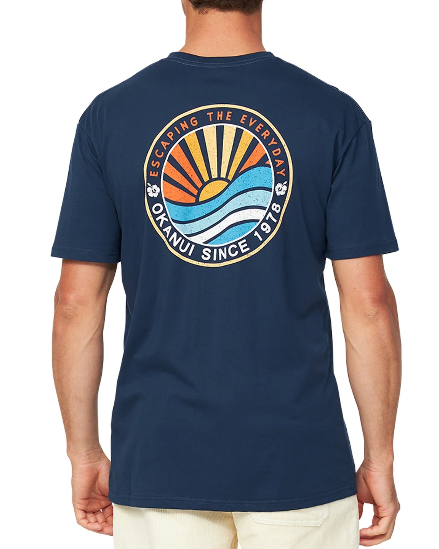 Mens - T-Shirt - Rising Sun - Navy